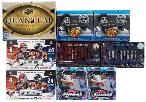 2013-2014 Assorted Brands Multi-Sports Opened and Unopened Boxes Collection (9 Total) 
